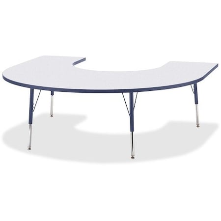 Jonti-Craft TABLE, HORSESHOE, 60X66, GY/NY JNT6445JCA112